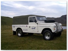 Our Land Rover now on Amorgos - Abergavenny in Wales!!