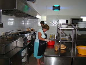 Working in a Greek Kitchen