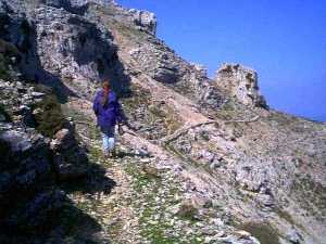 Mountain walking on Amorgos